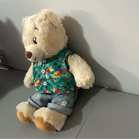 3/25$(Mix) Build-A-Bear Workshop Bear Dressed in a Hawaiian-Themed Outfit 2022 - Picture 3 of 10
